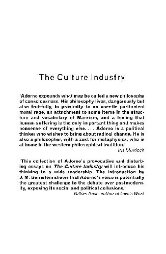 The Culture Industry